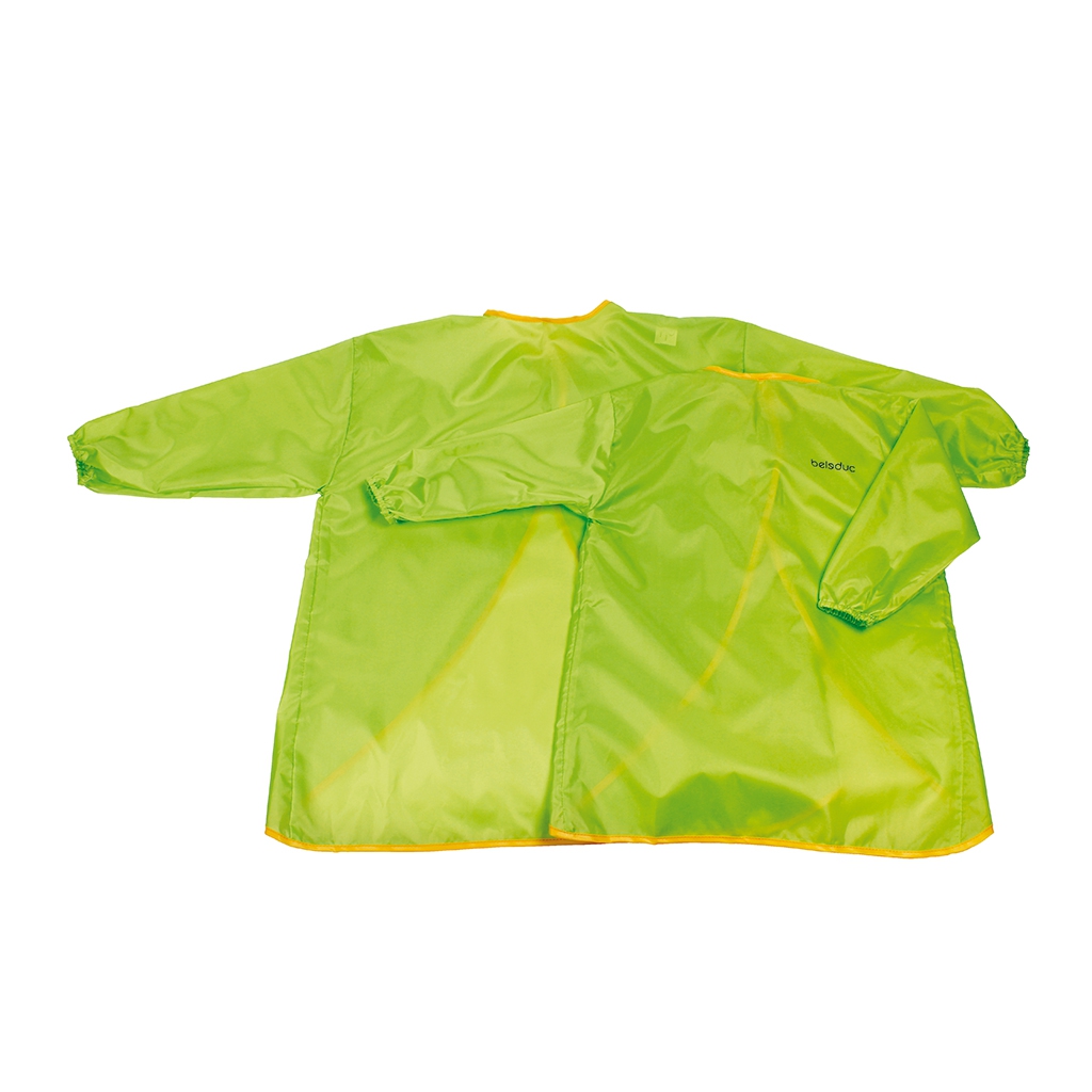 68050 - 綠色長袖黏扣圍裙,55CM長