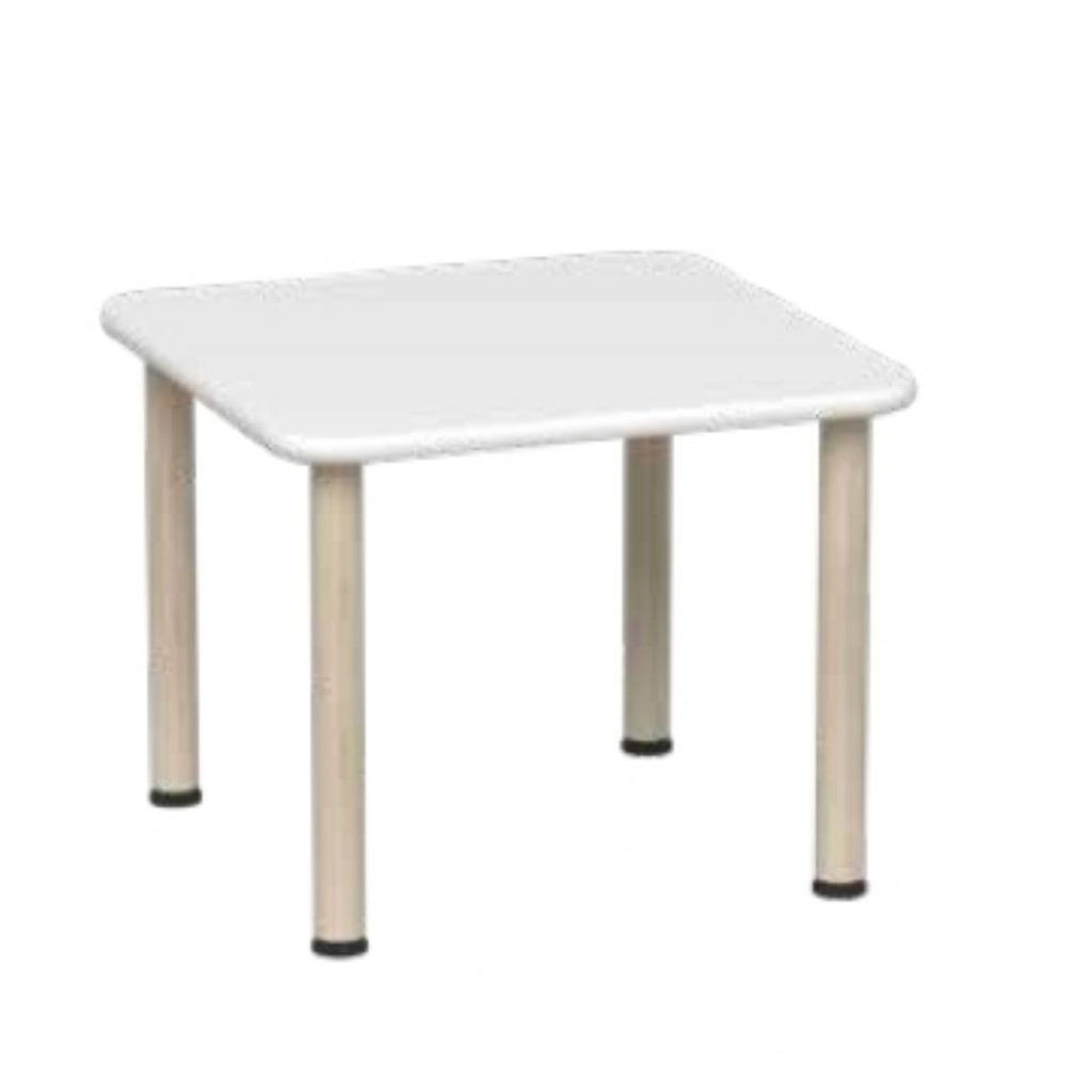 貝樂多- 600W X 600L 白色方形桌 470mm桌高__846074