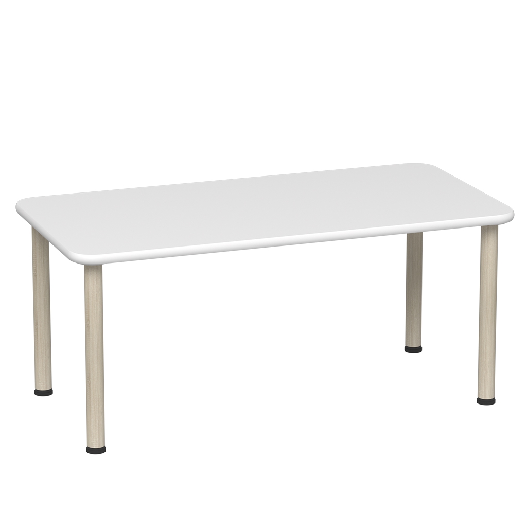 貝樂多- 1200W X 600L 白色長方形桌 470mm桌高 __846086