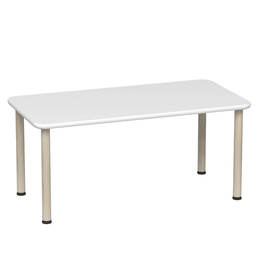 貝樂多- 1200W X 600L 白色長方形桌 520mm桌高 __846087