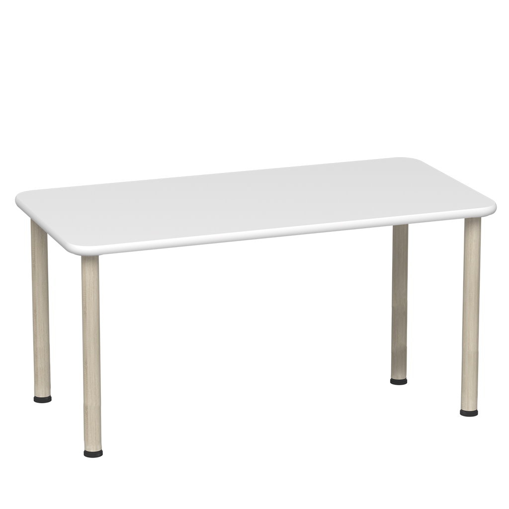 貝樂多- 1200W X 600L 白色長方形桌 570mm桌高 __846088