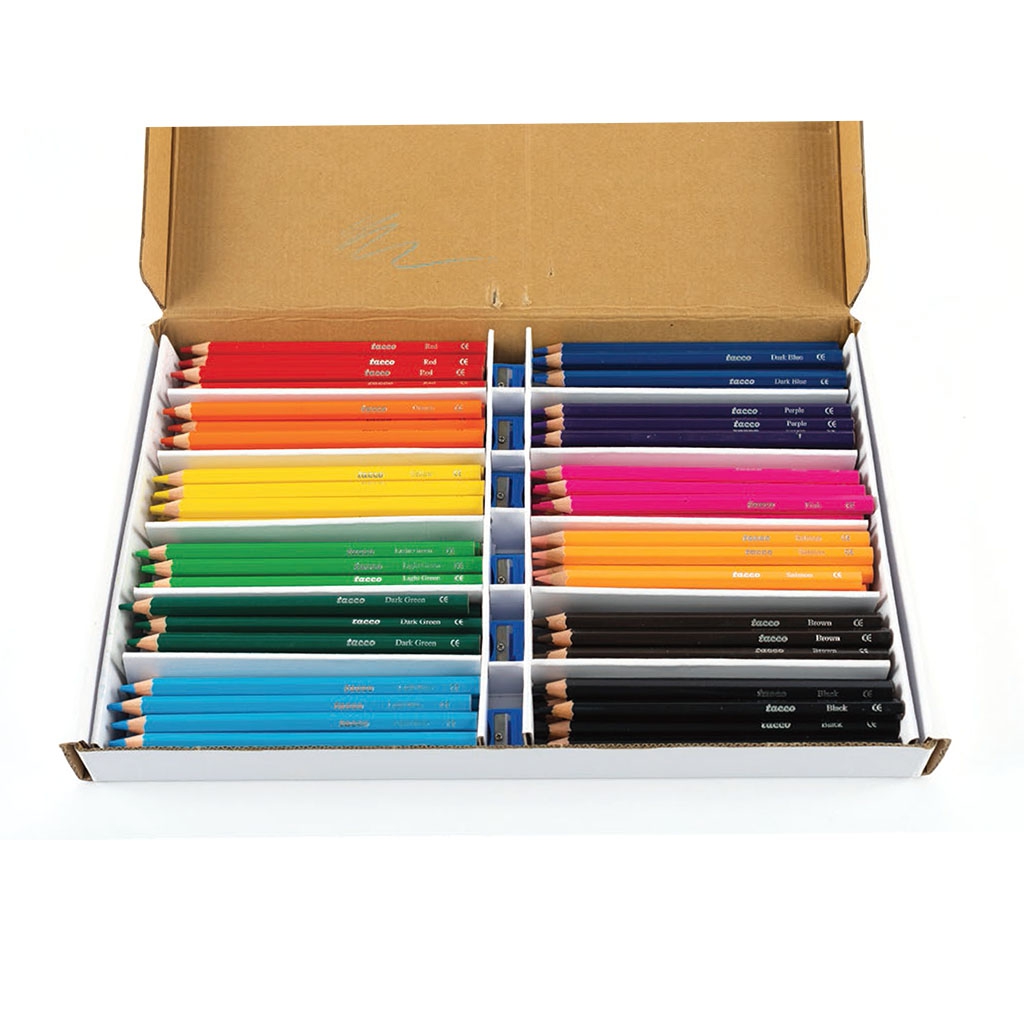 粗桿六角彩色鉛筆144支裝/盒__B52025