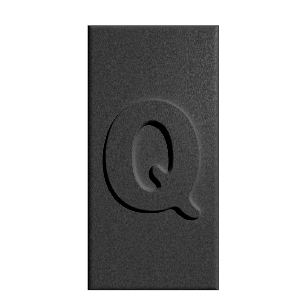 C15-L-Q - 幻影黑-L-字母-Q