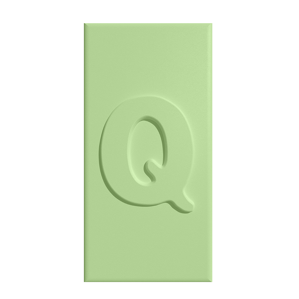 C18-L-Q - 抹茶綠-L-字母-Q