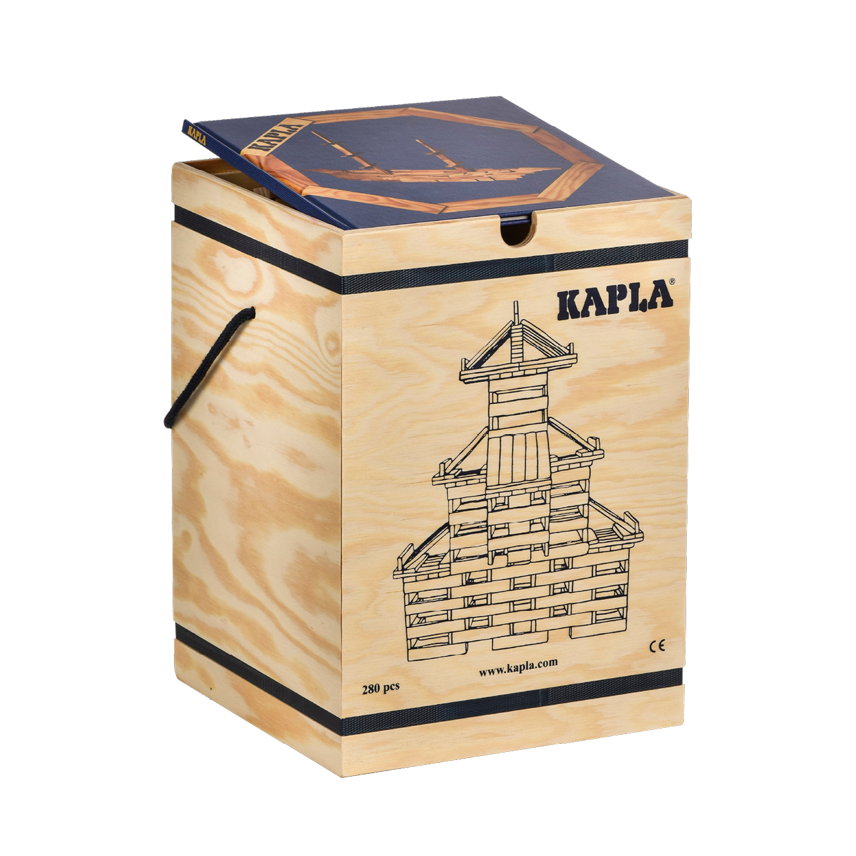 KAPLA280 積木盒-#2 藍 (280PCS)__FAP-K-280-B  