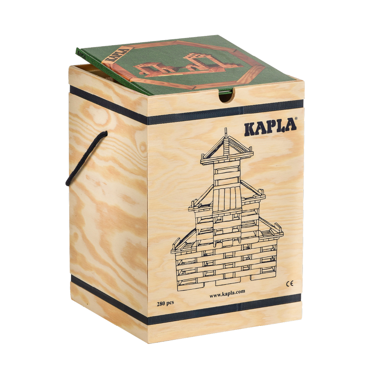 KAPLA280 積木盒-#3-綠 (280PCS)__FAP-K-280-G  
