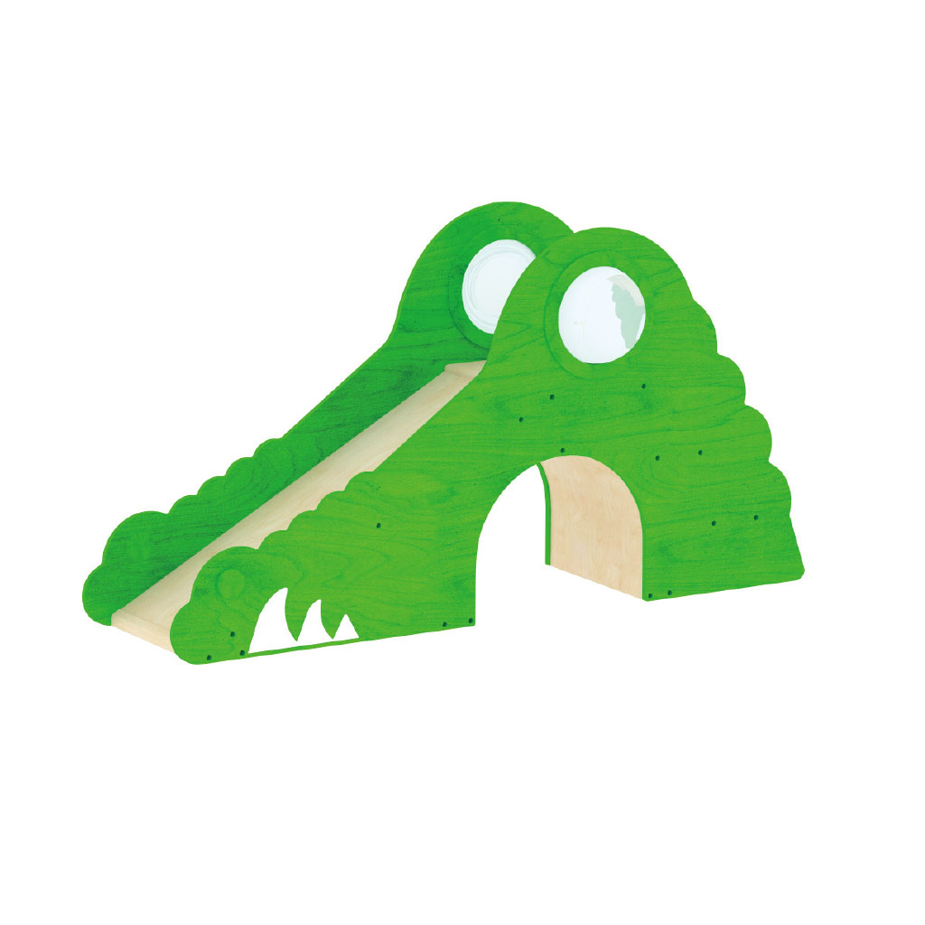 ME18502 - 0-3體能感統系列 - 鱷魚木滑梯