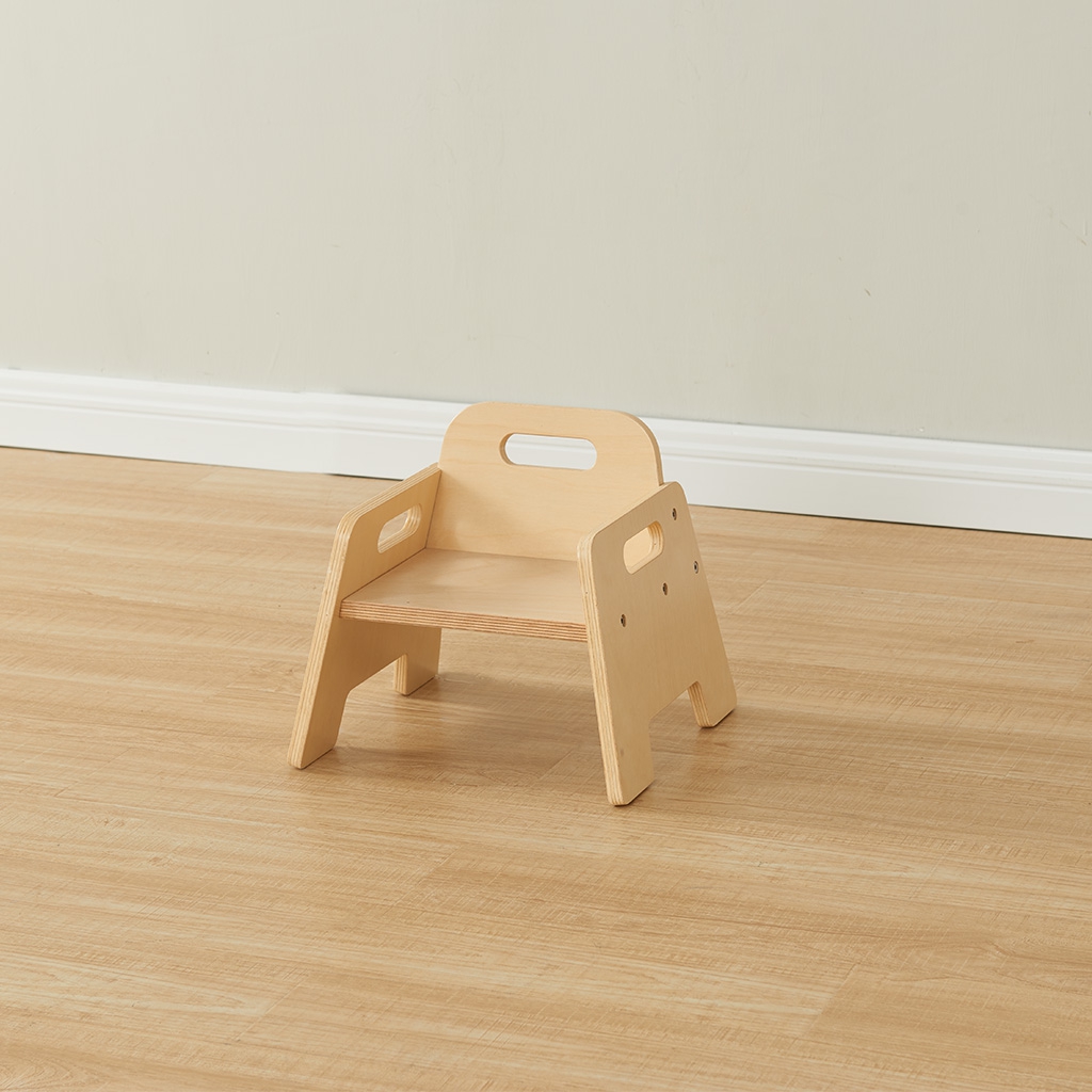 ME24480 - 160座高 小木人系列木椅 - 本色（2張一套）