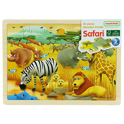 木製拼圖 - 森林動物_Safari Jigsaw Puzzles_MK05854