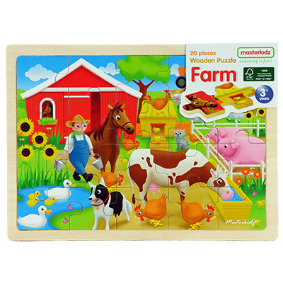 木製拼圖 - 農場_Farm Jigsaw Puzzles_MK05915  