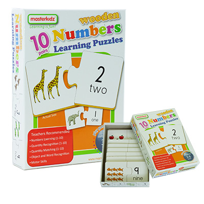 幼兒學習拼圖盒裝 - 數字_Woode umbers Learig Puzzles_MK05977  