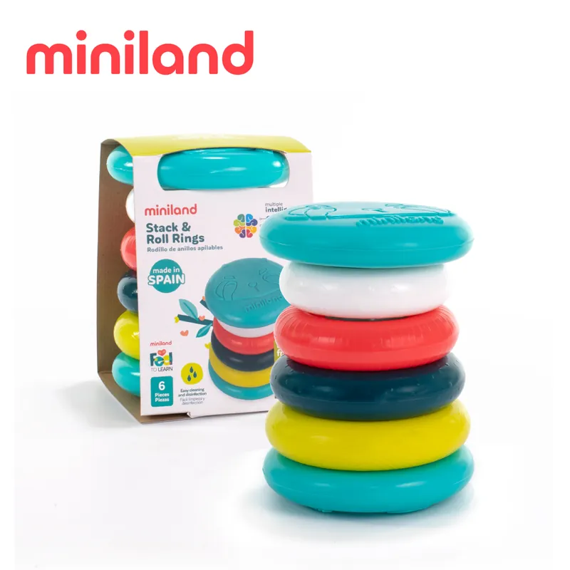 ML000247 - 【西班牙miniland】ECO天然感官堆疊圈(滾)環