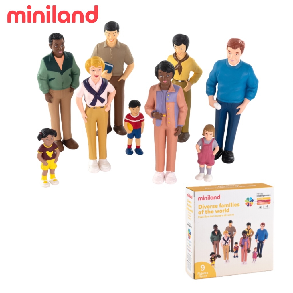 ML000359 - 【西班牙miniland】多元文化造型人偶9件組